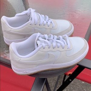 Tan & Grey Air Force 1’s ( Kids Size 4 )